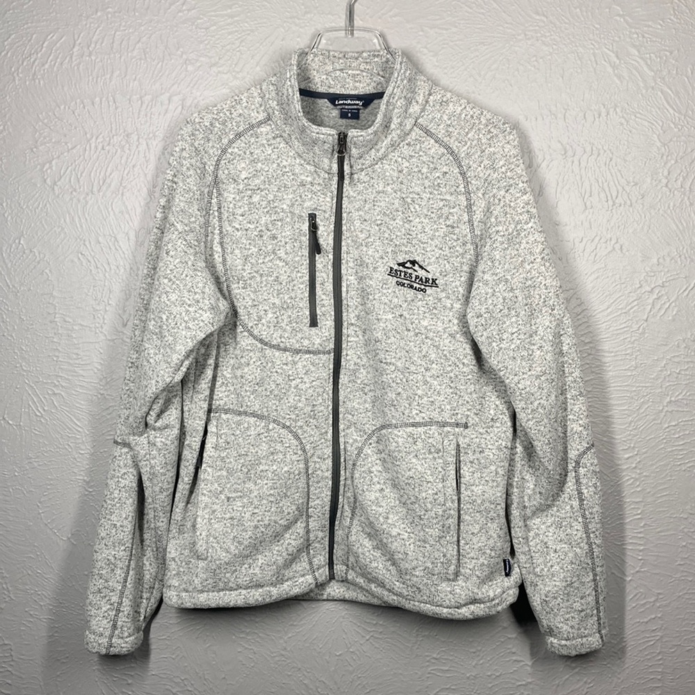 Landway Outerwear Gray Estes Park Colorado Long Sleeve Jacket Size Small